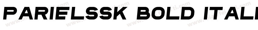 ParielSSK Bold Italic字体转换